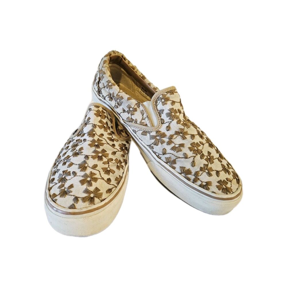 Vans Floral Print Low Top Sneakers Size 9.5 W / 8 M
